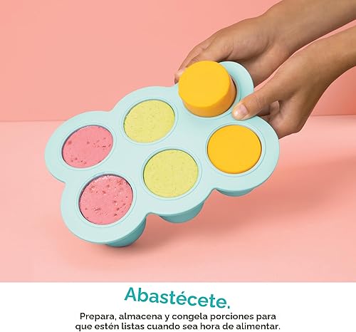 Miniatura 7 de NutriBullet NBY-50100 Sistema completo de fabricación de alimentos para bebés, 32 onzas, blanco, azul, transparente