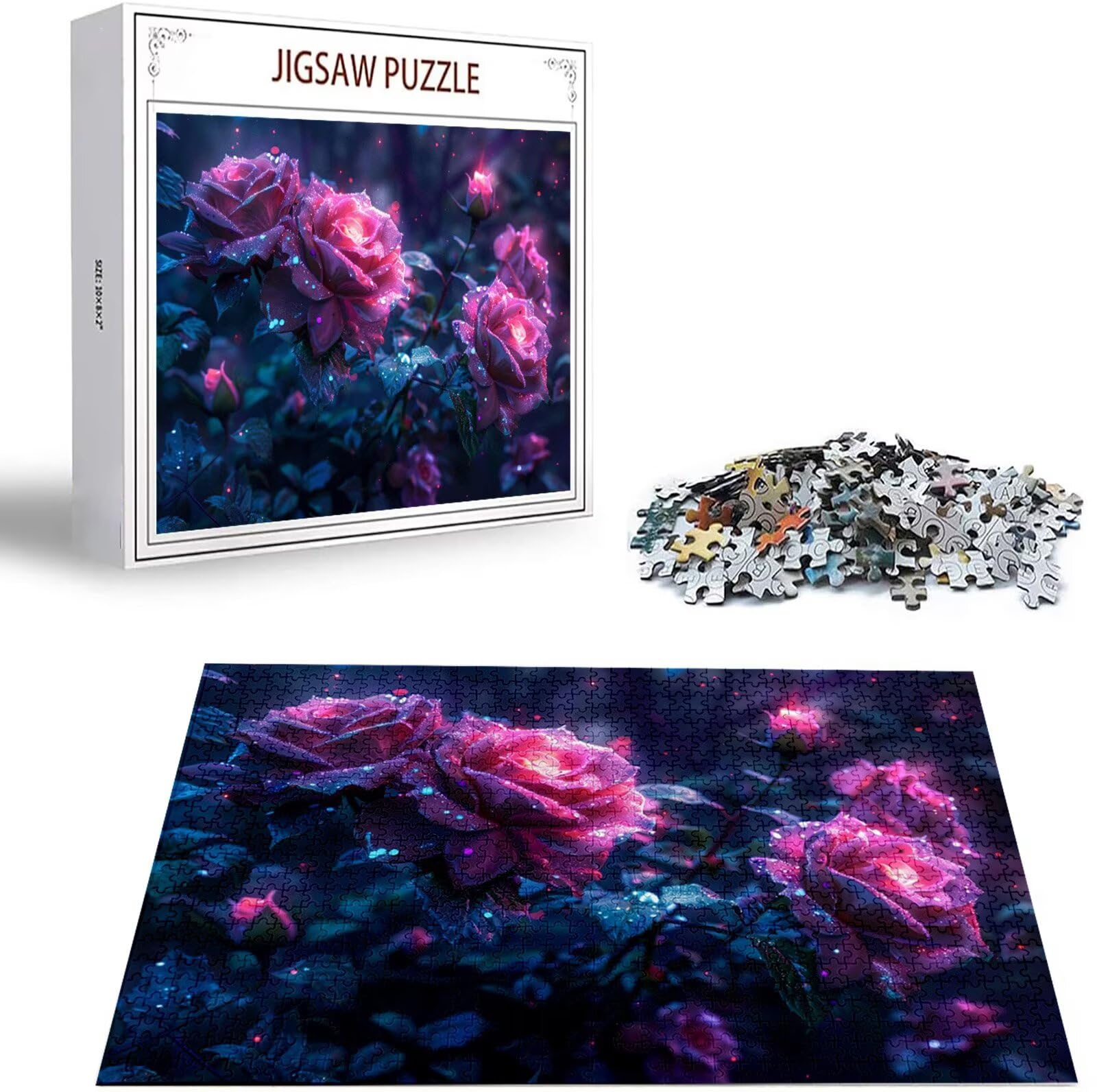 Puzzle 2000 Pezzi, 3 4 5 Anni Puzzle Viola 6 7 8 Anni Giochi Educativi Sostenibili Con Motivi Per Adulti Da Gioco in Legno Di Alta Qualità Jigsaw Rosa per Gioco Familiare, 2026 Regalo Natale H-6998