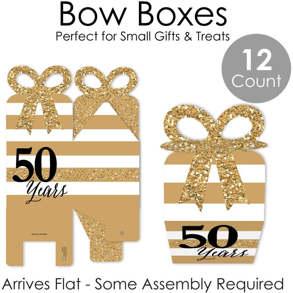 We Still Do - 50th Wedding Anniversary Favor Gifts - Bow Boxes - Set of 12