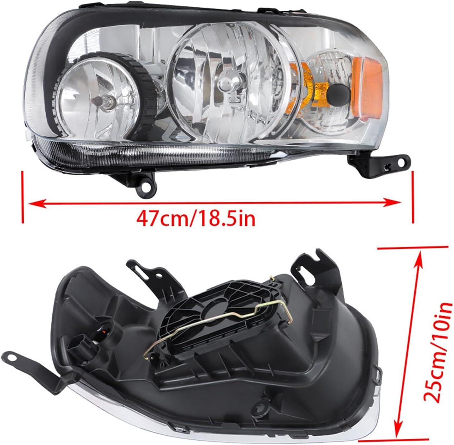 2 PC Headlight Suit LH RH Replacement for Escape 2005-2007 7L8Z13008A 7L8Z13008D