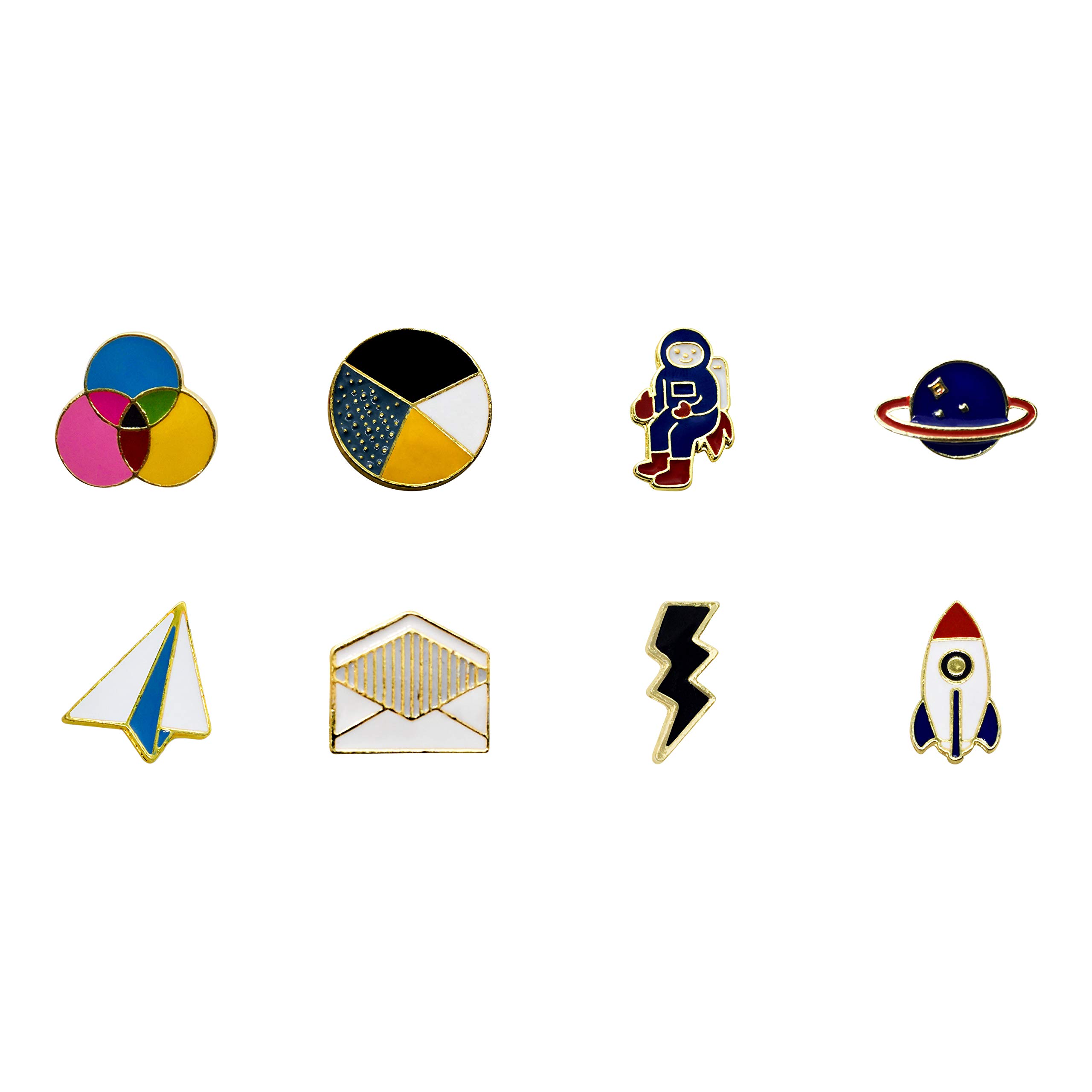 FURE Metal Combo of Back to School & Off to Space Enamel Pins for Men and Women (Multicolour) (B089LRSF7J) Amazon Price History, Amazon Price Tracker
