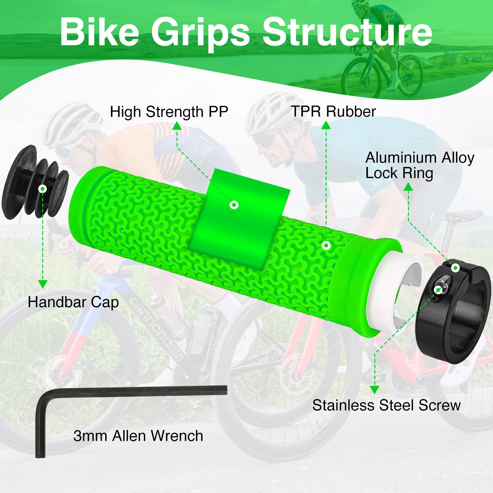 Rossivan Professional Bike Handlebar Grips - Image 3