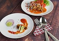 Vista 3 de 2 piezas A very Merry Unbirthday to You, juego de cuchara y tenedor de acero inoxidable grabado, cocina y restaurante de mango largo, cuchara