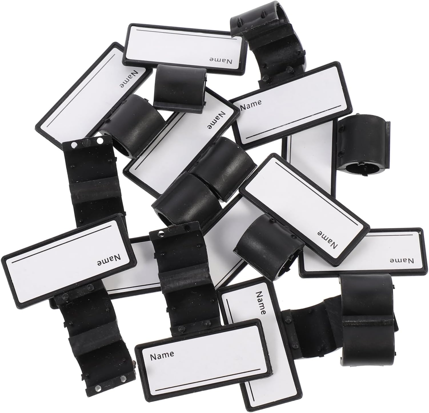 12pcs Plastic Name Tags Double-sided Write-on Name Labels Practical Multipurpose Identification Labels for Medical Professionals