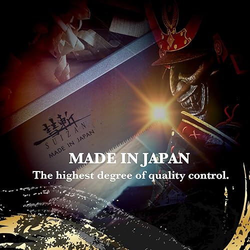 Miniatura 6 de SUIZAN Dozuki - Sierra de cola de milano de 9.5 pulgadas, corte de ángulo transversal, sierra de mano profesional japonesa para trabajar la madera