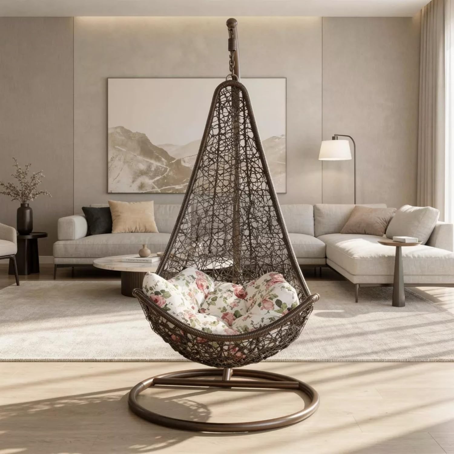 Adult Swing Hammock Chair with Stand - Indoor/Outdoor