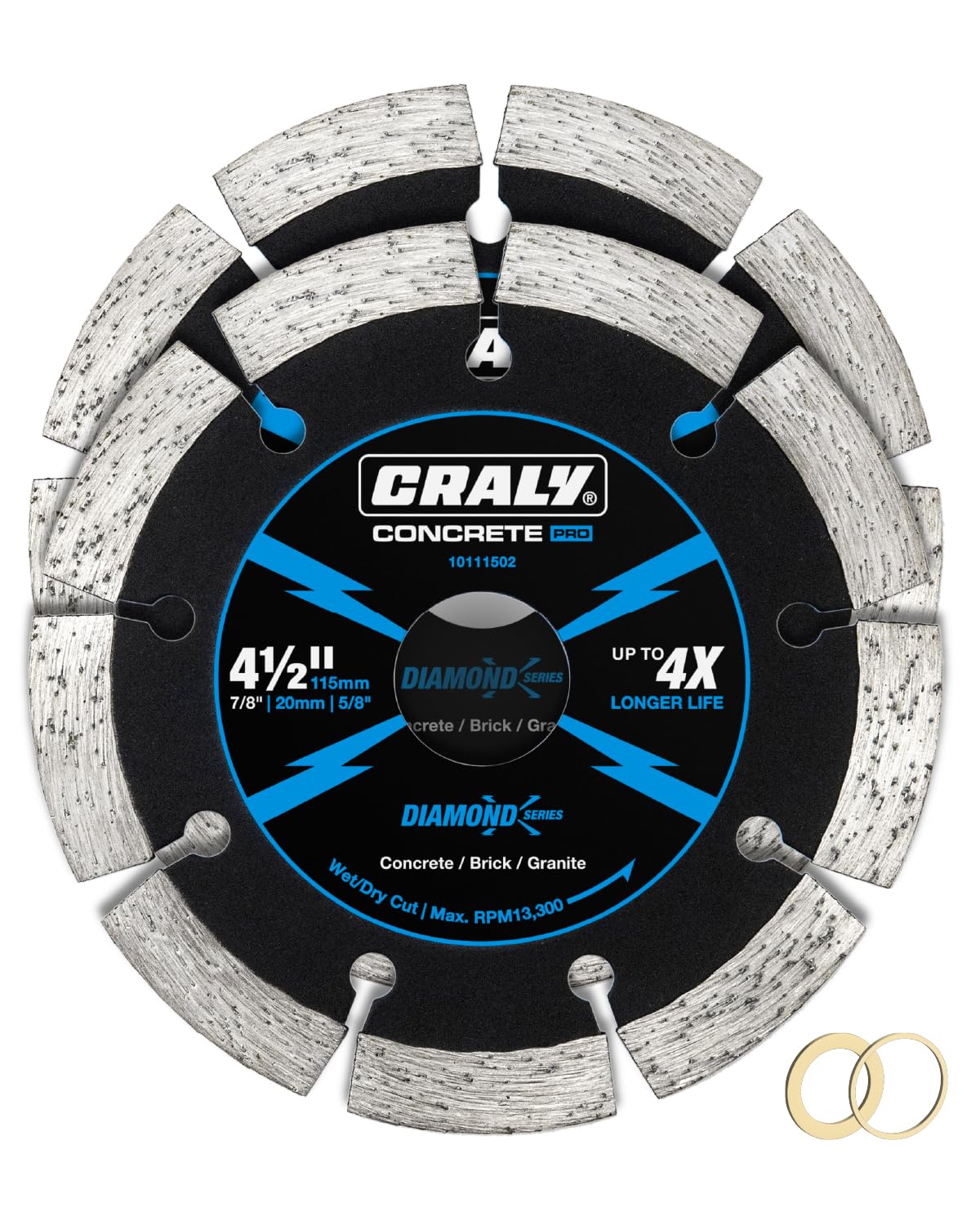CRALY Diamond Blade - Cuts Concrete & Brick -10