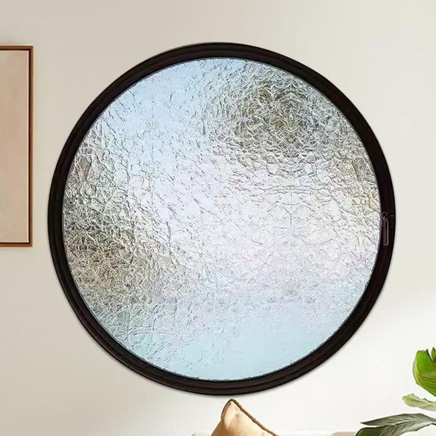 Ventana redonda para baño con vidrio templado contra la condensación