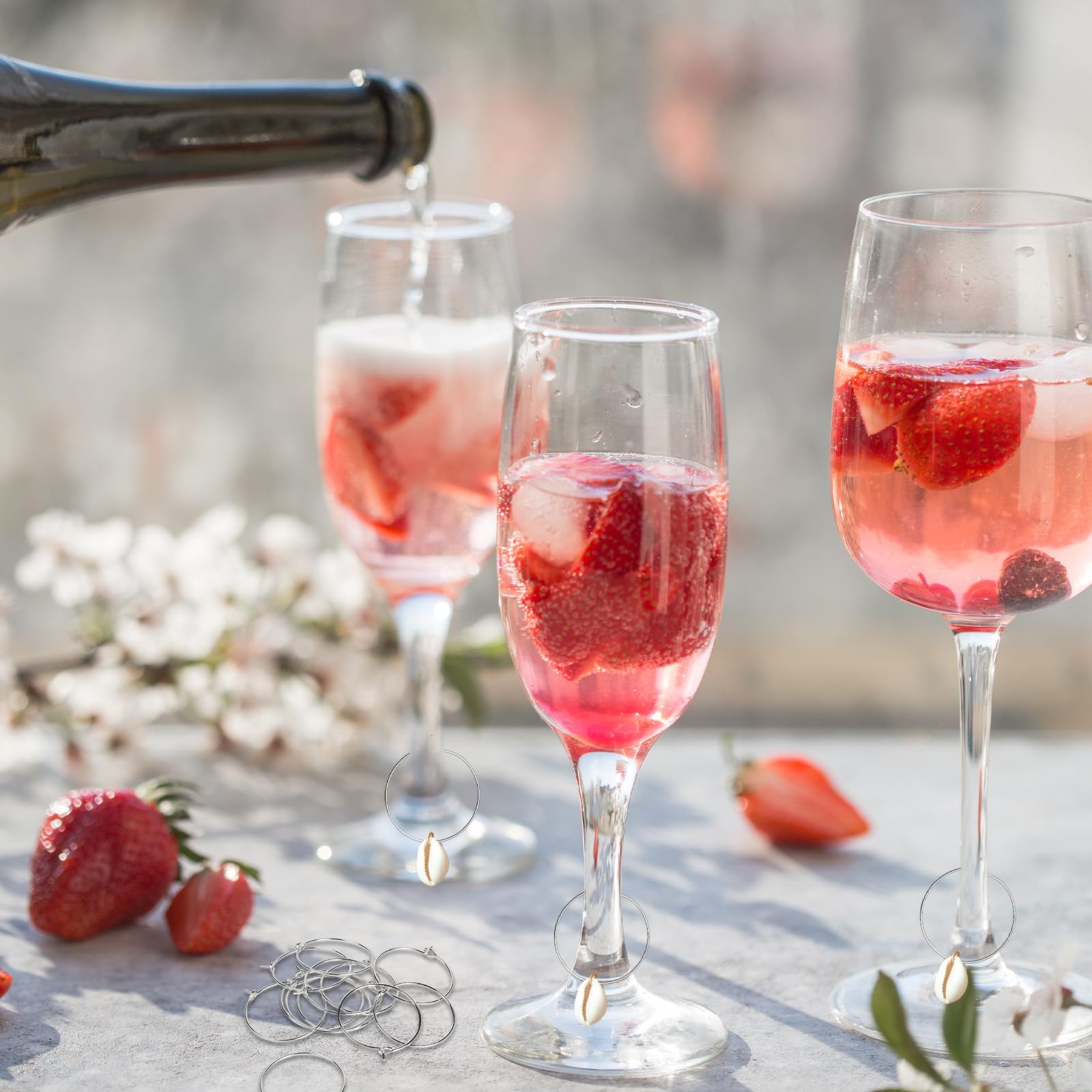 LUMOOM Lot De 200 Pendentifs Pour Verre à Vin, Marqueur De