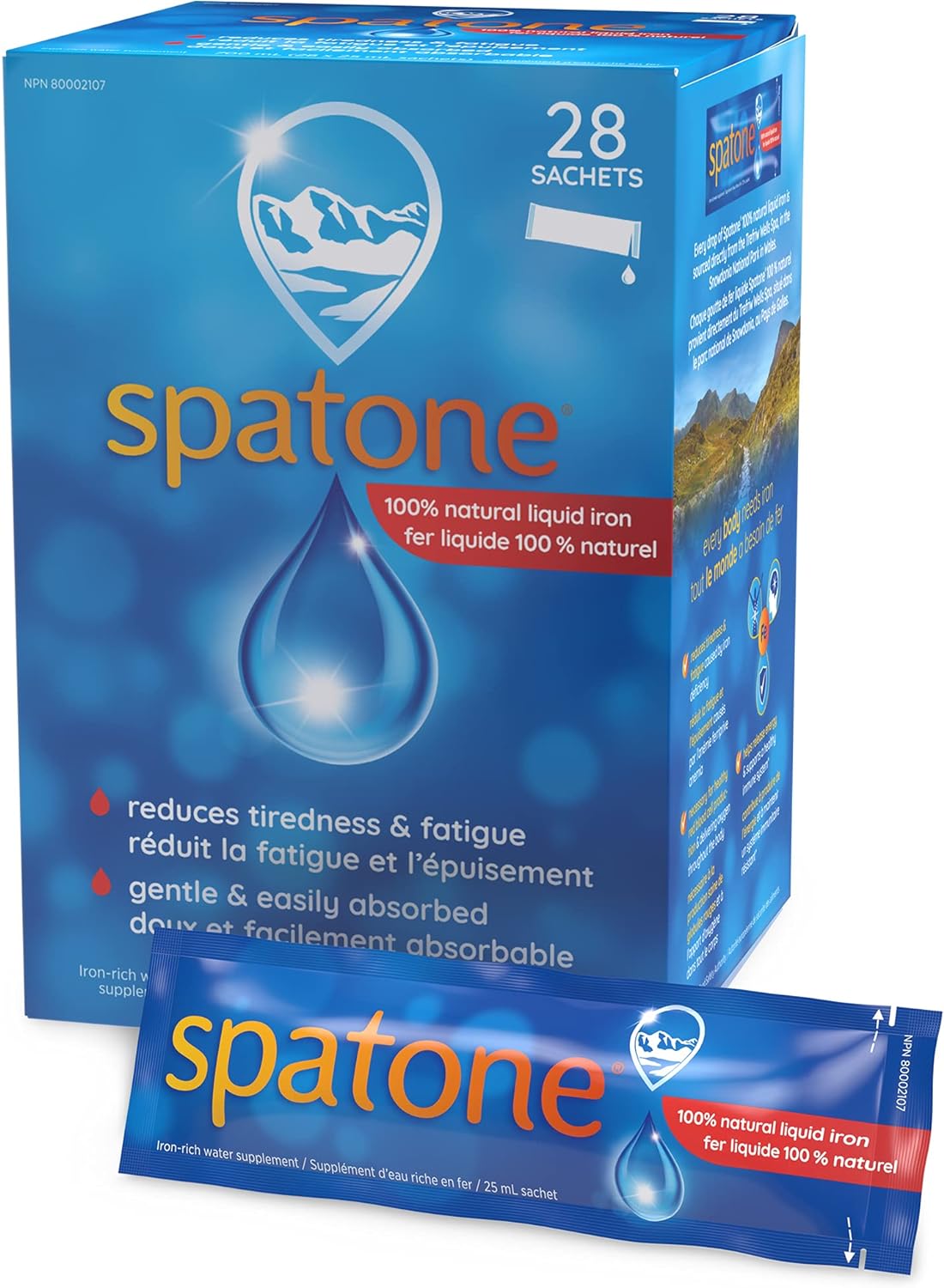 SPATONE Liquid Supplement 1 Month Supply Iron, 28 CT