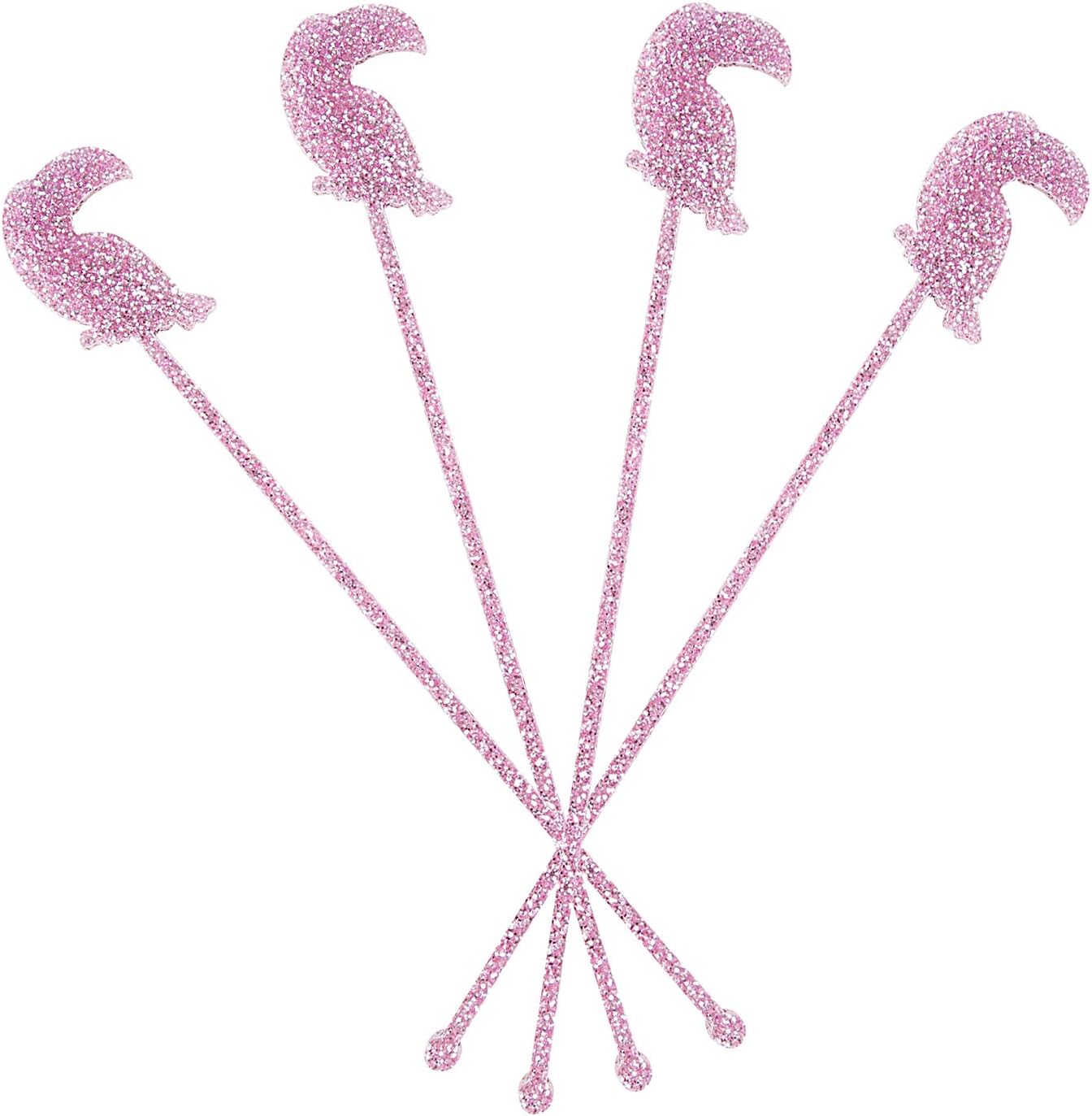 Creative Brands Slant Collections Acrylic Shaped Stir Sticks, 4Count, Toucan