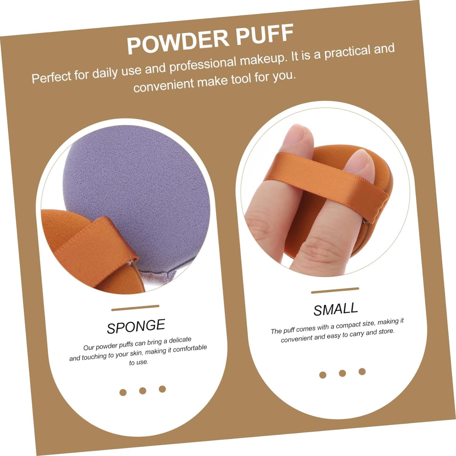BALTHAZAR,7 Pcs Makeup Sponge for Foundation with Case Round Powder Puff Blending Sponge for Liquid Cream Foundation and Powder Air Cushion Ribbon Makeup Sponges, Women Professional Cosmetic Puff with Box Powder Sponge Dry & Wet Use (Multicolor) 4
