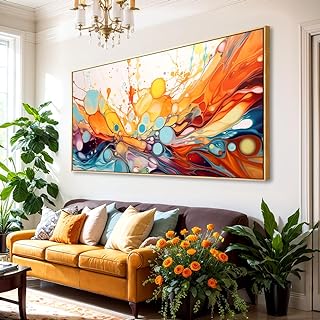 Wall Art Modern Artwork Fantasy Abstract Canvas Painting Colorful Wall D...