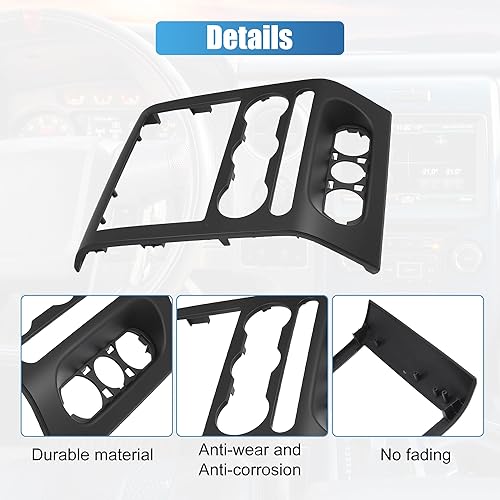 Miniatura 6 de uxcell Cubierta del panel central del tablero delantero para Ford F-150 2004 2005 2006 2007 2008 No.68414-ED50C Cubierta del panel de tablero