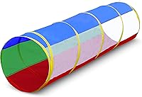 Hide N Side 6ft Pop Up Crawl Through Tunnel Toy for Kids Toddlers Babies Dogs - Durable Indoor Outdoor Play Tent