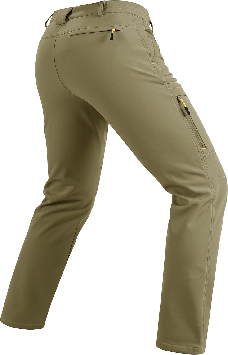 TACVASEN Winter Pants for Men Fleece Lined Waterproof Pants Insulated Hiking Pant for Ski Snowboard Outdoor Work Hunting - Image 2