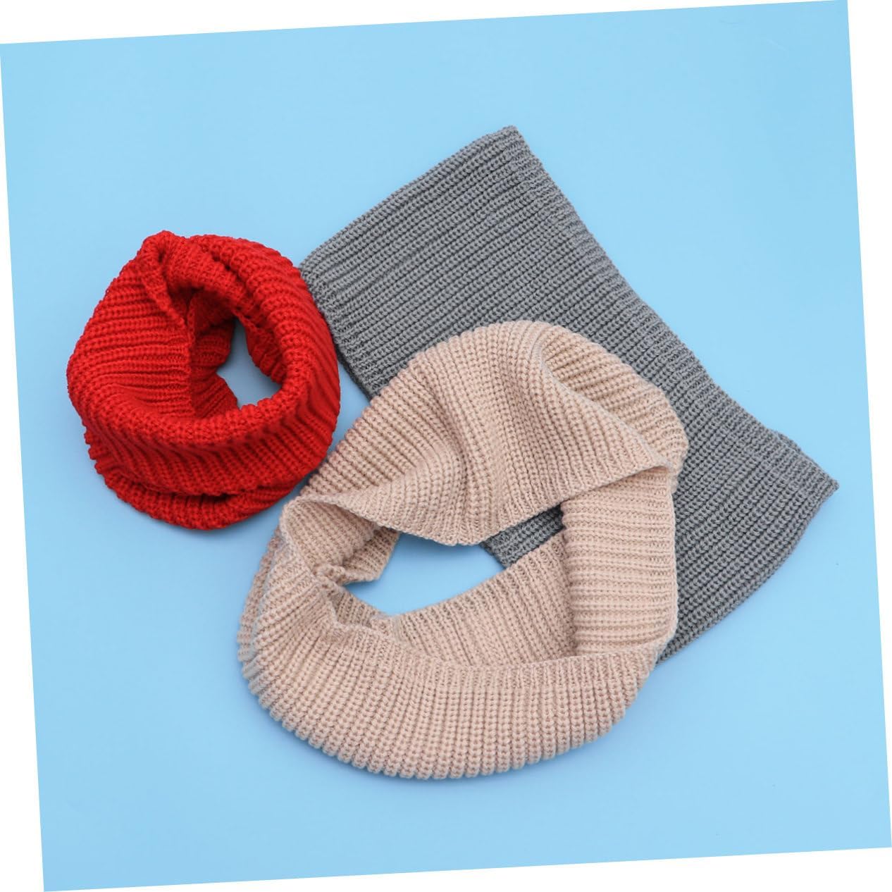 CALLARON Men's Scarves for Winter Knit Neck Scarf Boys and Girls Warm Neckerchief