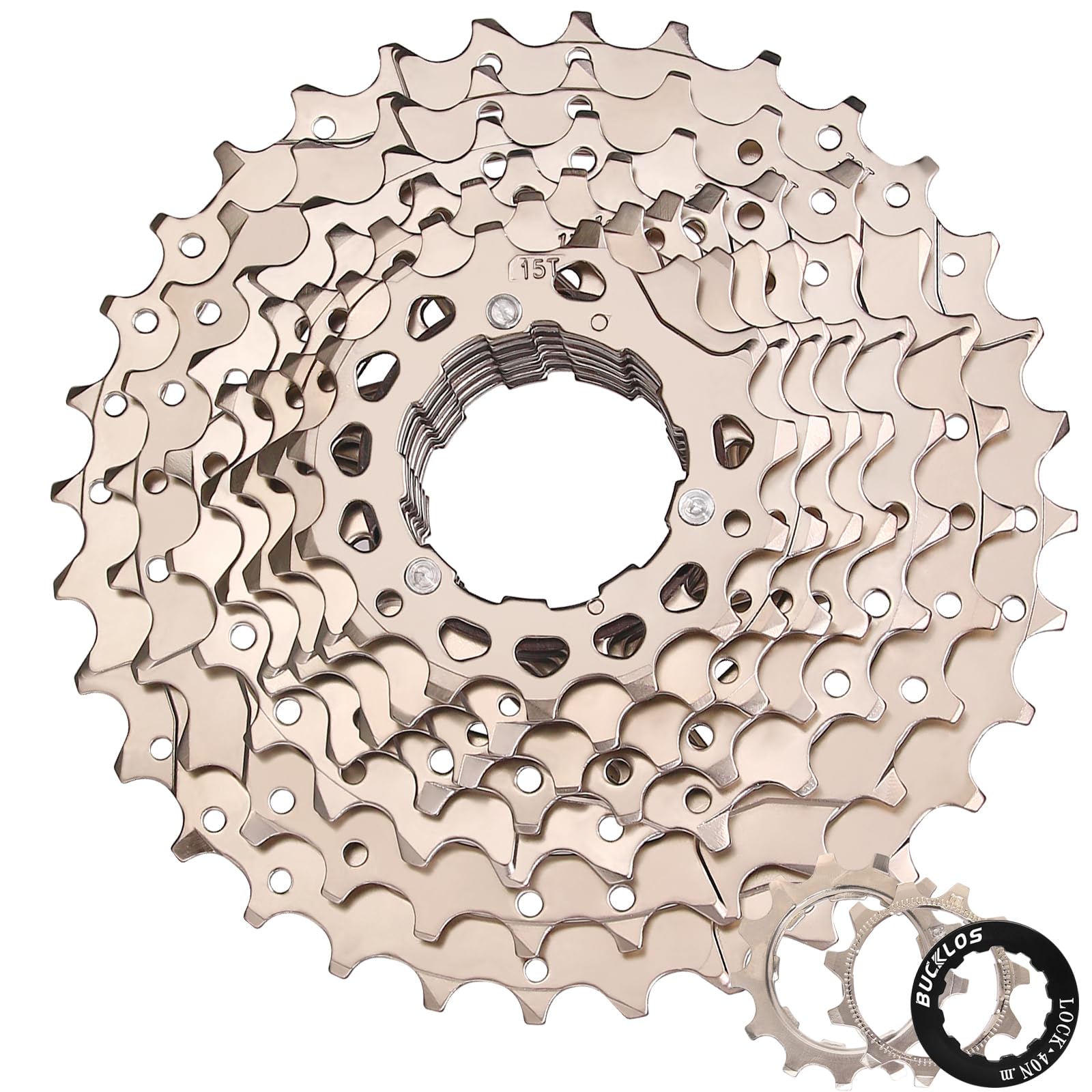 AEYINO Cassette 9 Speed 11-32T,Bicycle Freewheel Fit Mountain Bike/Road Bike/XC/DH/AM,Compatible with Shimano Sram