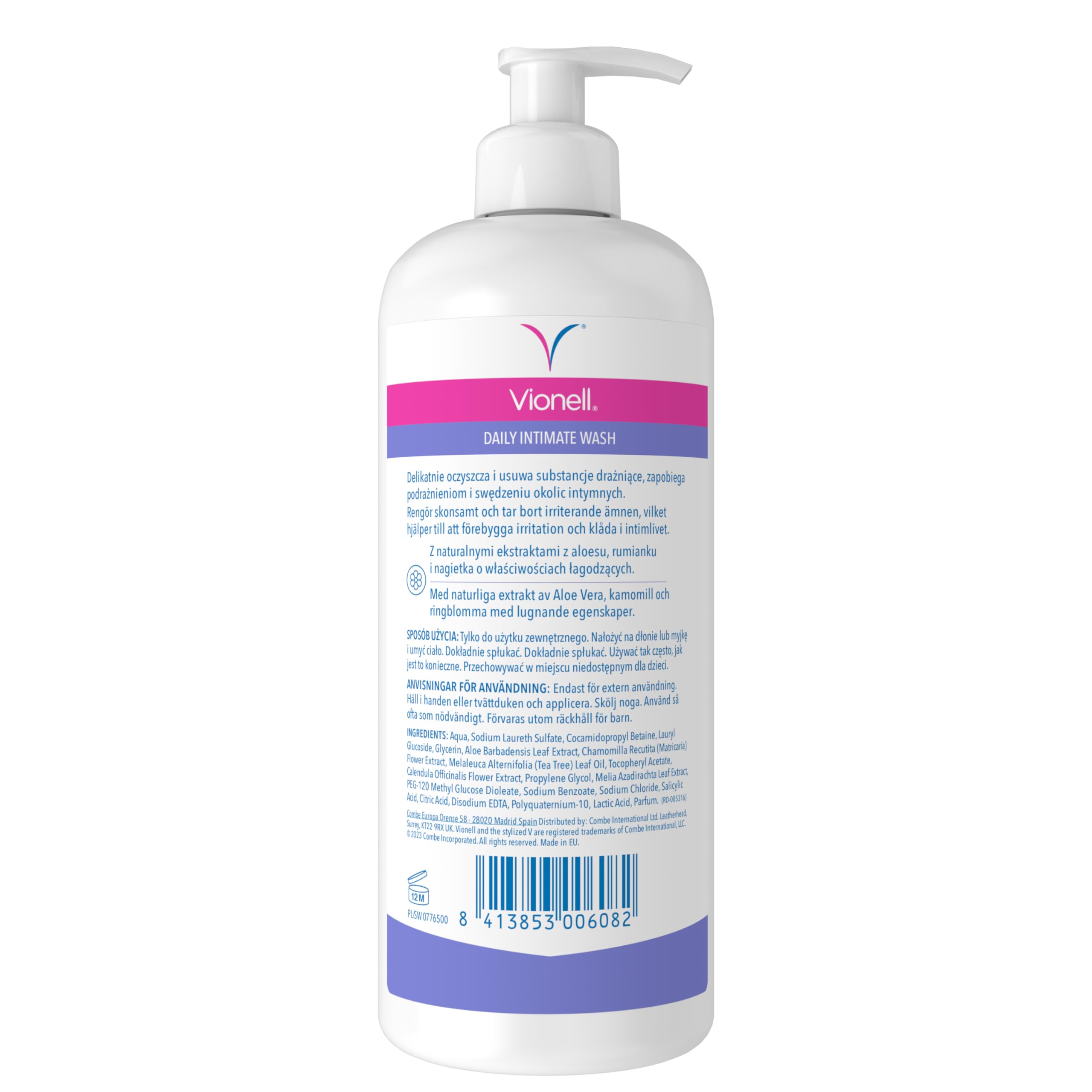 Vionell Protect Plus Antybakteryjny Płyn Do Codziennej Higieny Pomaga Chronić Najbardziej Wrażliwe I Delikatne Części Intymne Kobiet Oraz Zapobiega Podrażnieniom, 500 ml