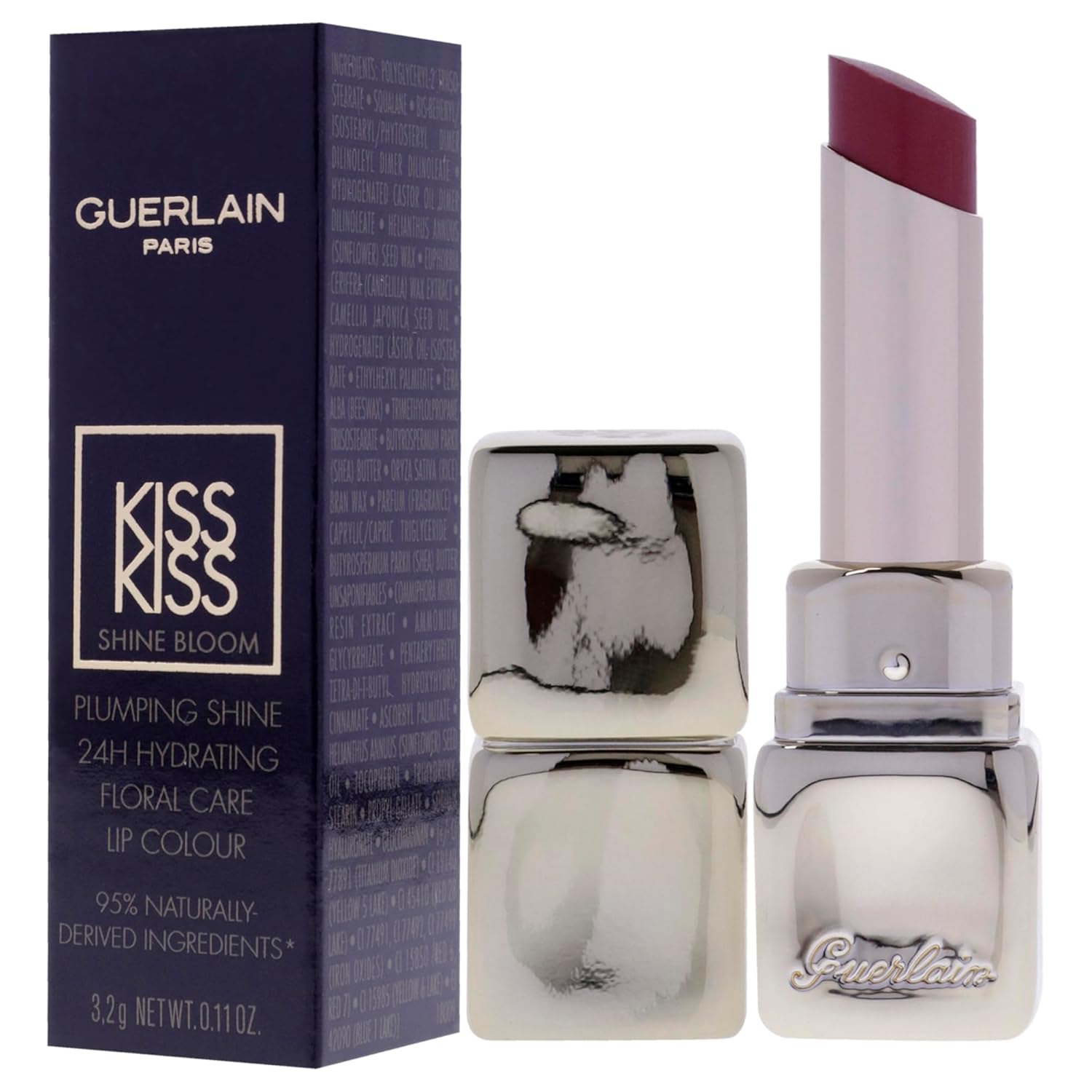 Kiss Kiss Shine Bloom Lipstick - 229 Petal Blush by Guerlain for Women - 0.11 oz Lipstick - Image 4