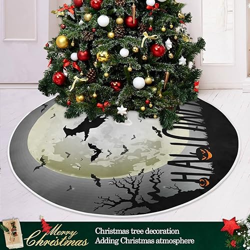 Miniatura 48 de Falda de árbol de Navidad para fiesta de cumpleaños, falda de árbol de 36 pulgadas, globos, tartas, faldas de árbol de Navidad, tapete de pie