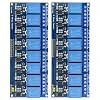 BGTXINGI 2Pcs 8 Channel Relay With Light Coupling 12V Expansion Plate Load Controlled Switch Supports AVR51PIC Control