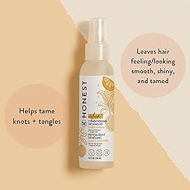 The Honest Company Conditioning Hair Detangler 3-Pack Leave-in Conditioner and Fortifying Spray Tear Free Cruelty-Free Hypoallergenic Citrus Vanilla Refresh 4 fl oz each pack of 3