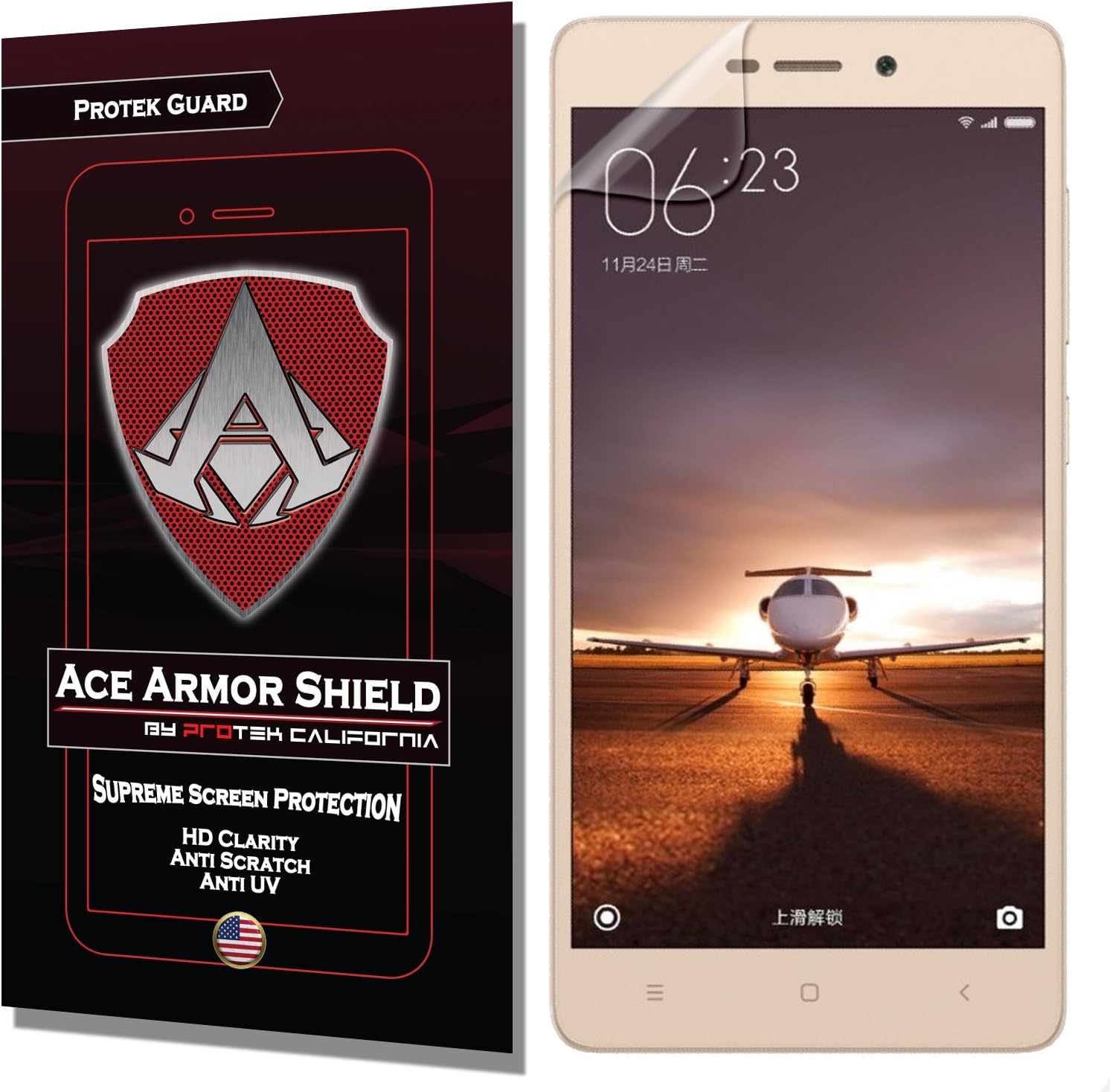 Ace Armor Shield Protek Guard Screen Protector for The