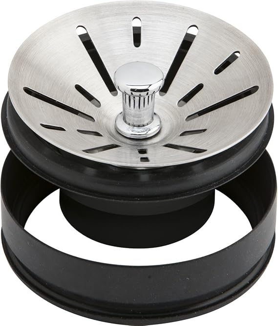 Elkay 3-1/2 Garbage Disposal Stopper/Strainer for use with Perfect Drain-Satin Finish