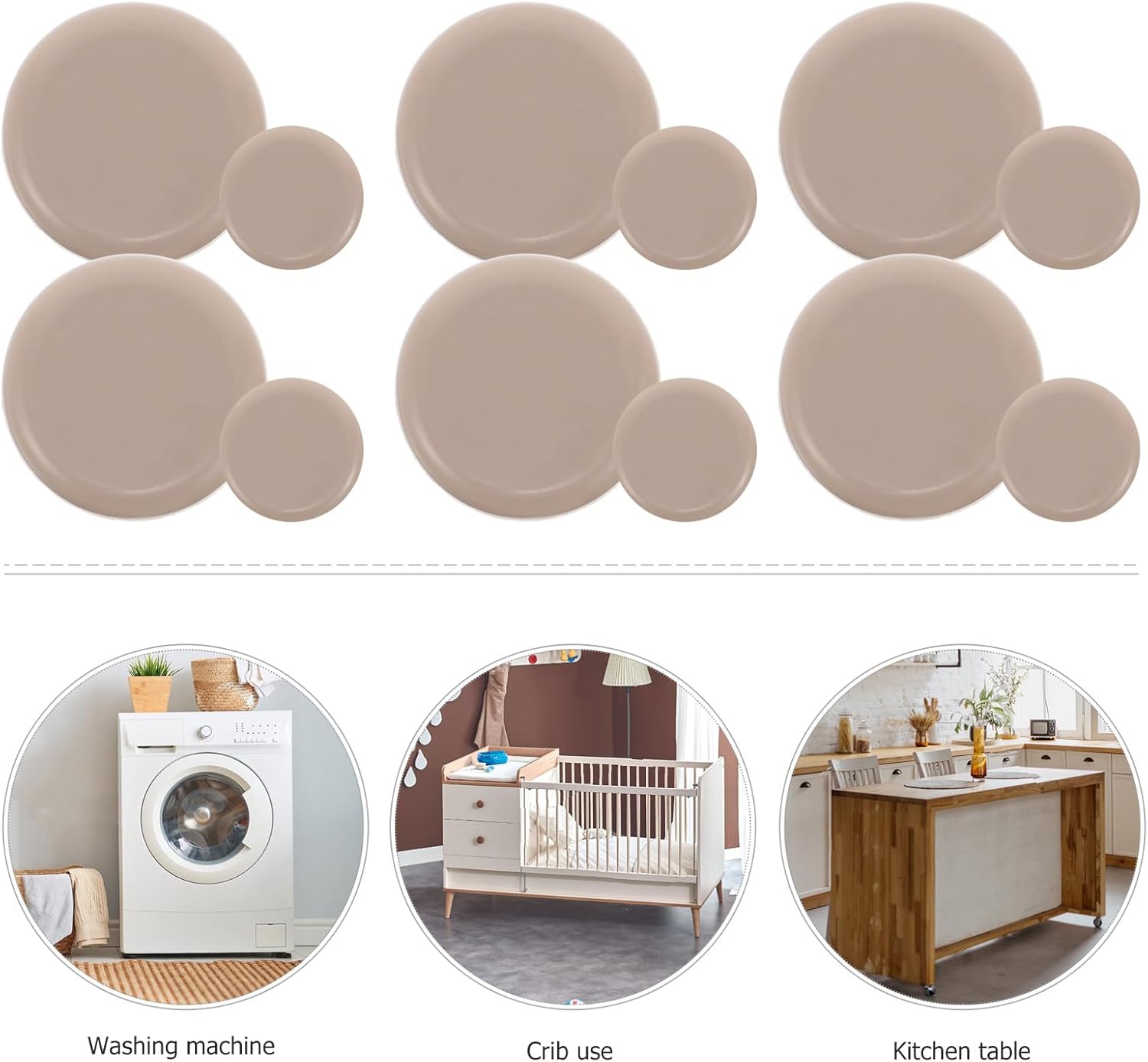28pcs Heavy Duty Furniture Moving Pads 25mm 50mm Non-Slip Reusable Sliders for Carpet, Wood, and Tile Floors Floor Protectors for Chairs and Appliances