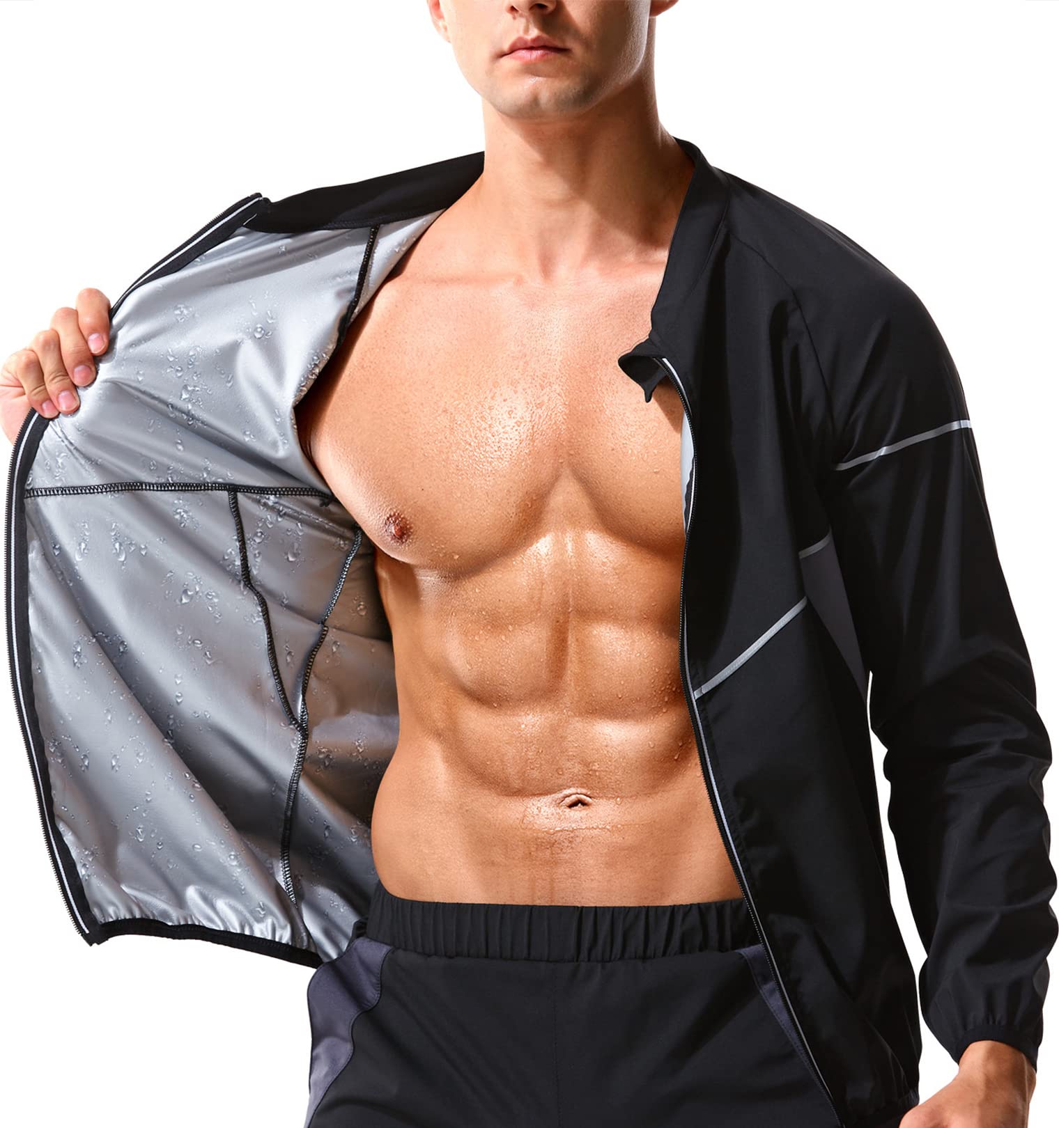 T-shirt T-shirt Sauna Homme Néoprène Amincissant, Sport