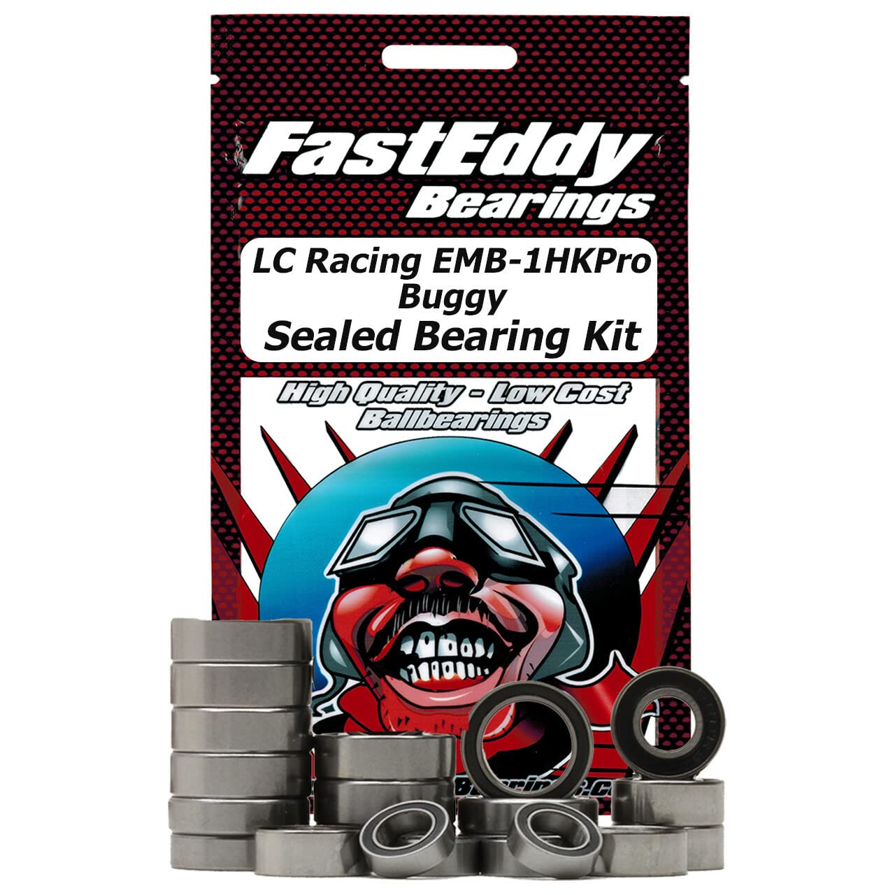 FastEddy Bearings Compatible with LC Racing EMB-1HKPro Buggy Sealed Bearing Kit