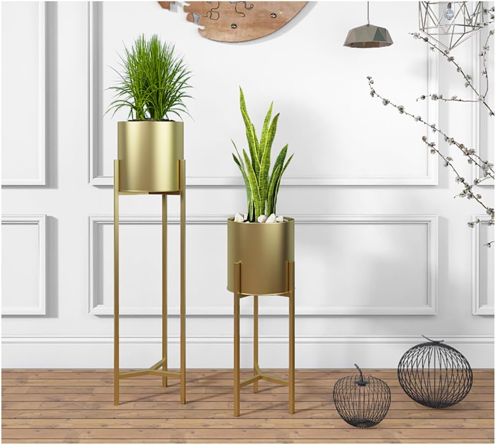 Amazon Co Jp フラワースタンド ゴールドメタルアイアンフラワーホルダースタンド装飾フラワープランターポット屋内モダンガーデンエアープラントスタンド多肉植え サイズ さいず C Diy 工具 ガーデン