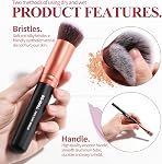 BS-MALL(TM) Prime 14 Pcs Synthétique Fondation Powders Ombres des Yeux Argent Noir Brosse de maquillage (Rose Golden)