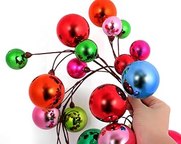 4 Foot Multicolored Ball Christmas Garland (1)