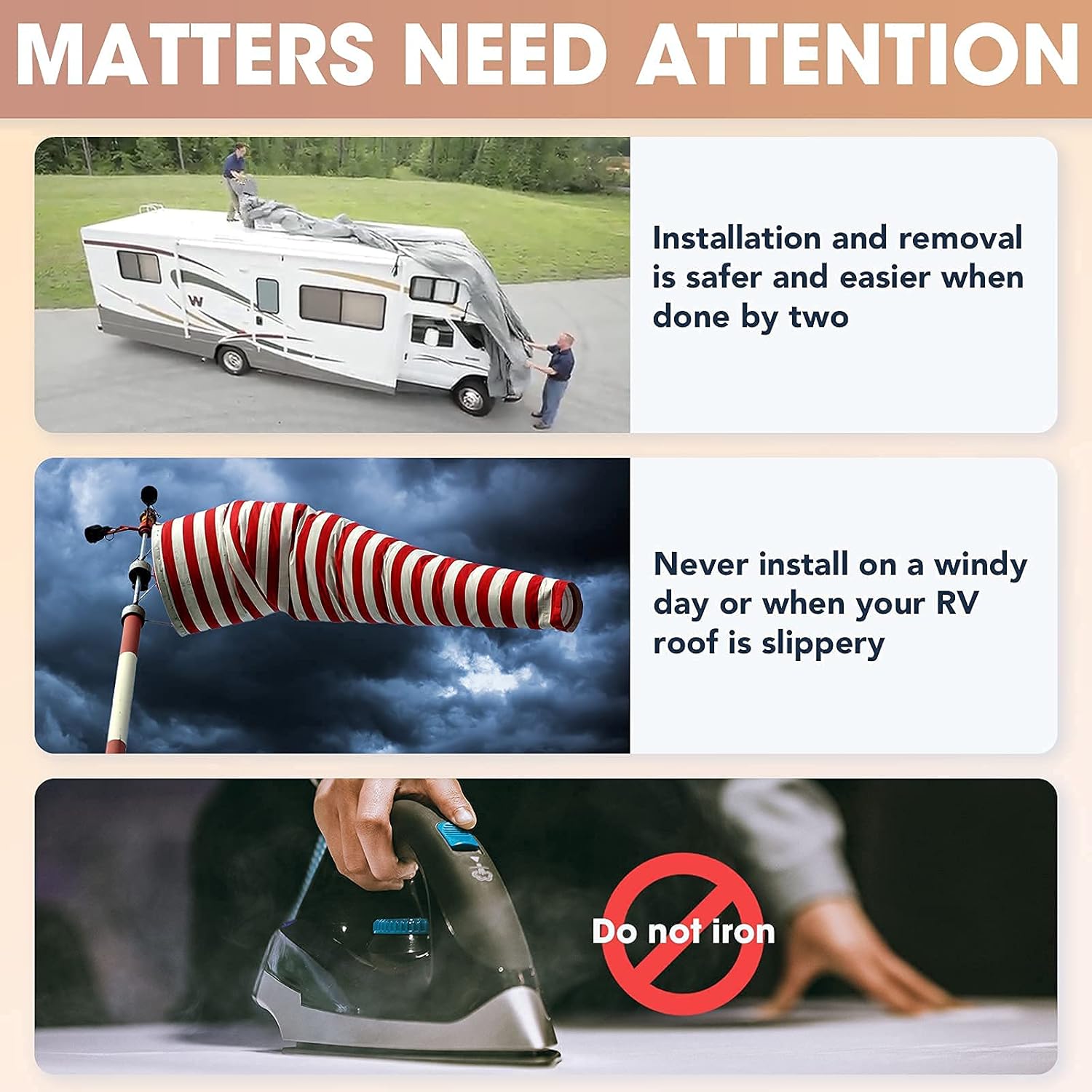 XPORTION Upgraded Travel Trailer RV Cover, Windproof RV Travel Trailer Cover, Fits 18’ - 20' RV Cover, 4-Layer Camper Trailer Cover with 4 Straps and 2 Patch : Automotive
