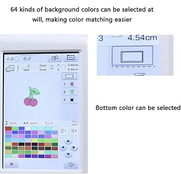 Electric Embroidery Sewing Machine, 7 Color Touch Screen + LED Lighting, 2 Different Embroidery Frame, U Disk Import Pattern, Automatic Threading/Trimming, Automatic Sewing Machine