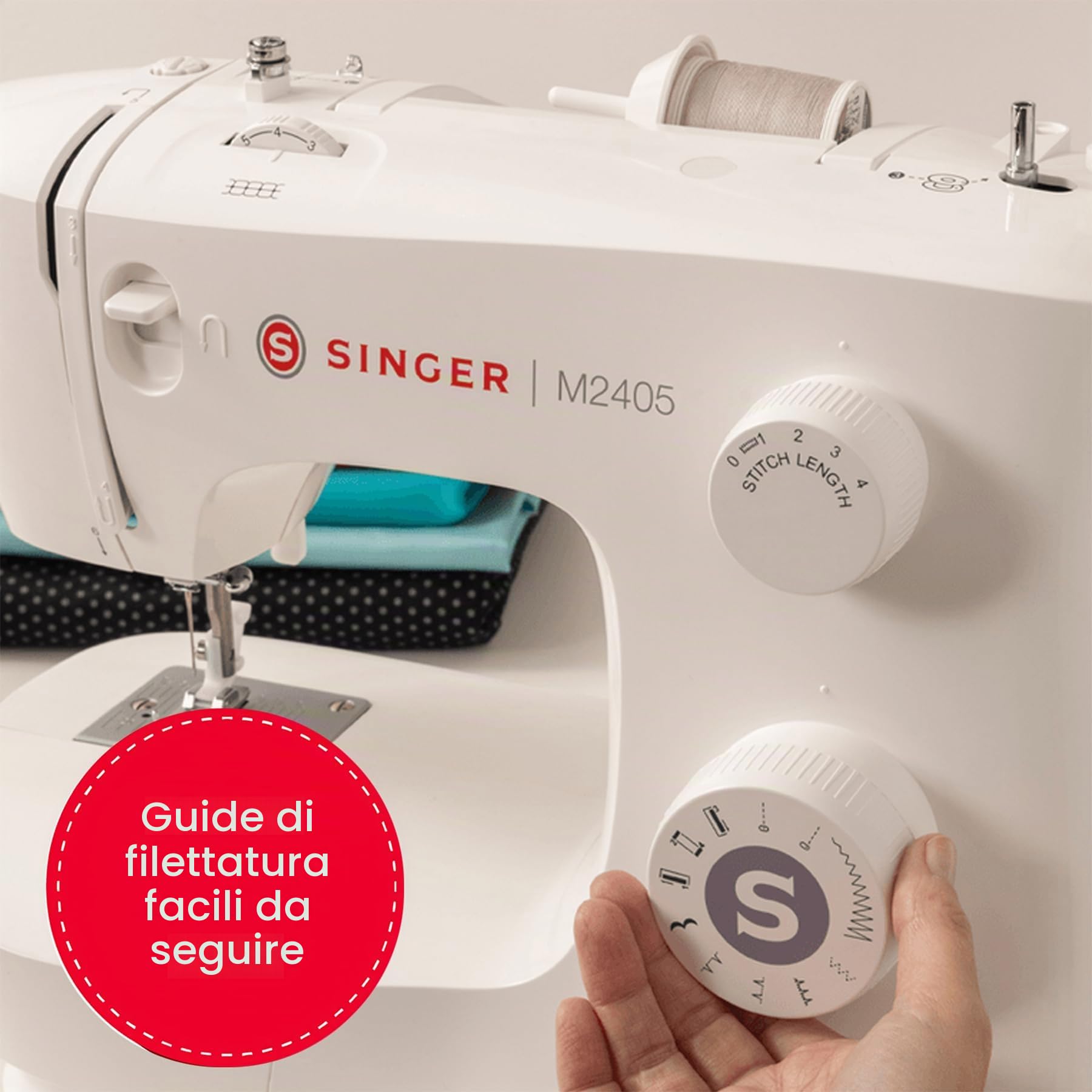 Singer - M2405, macchina da cucire