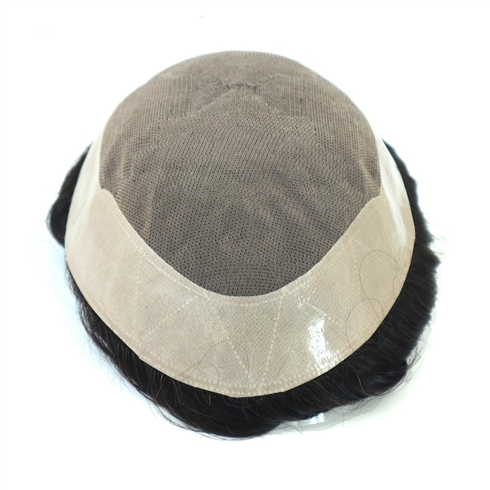 Sistemi Di Sostituzione Dei Capelli Per Uomo #1B Off Parrucchino Nero - Foto 5