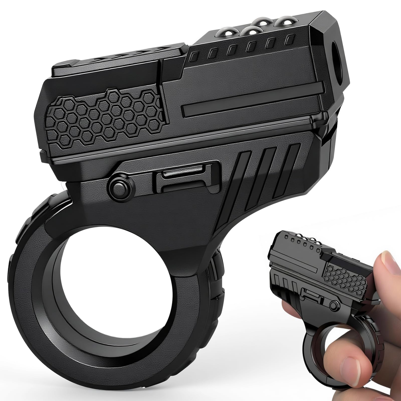Amazon.co.jp: ブラックフィジェットスライダー、EDCフィンガーフィ