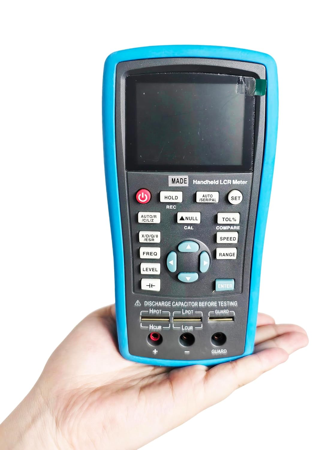 LCR Meter Inductance Resistance Capacitance Tester Digital Bridge Meter with Testing Frequency 100Hz 120Hz 1KHz 10KHz 40kHz 100KHz Basic Accuracy 0.3%