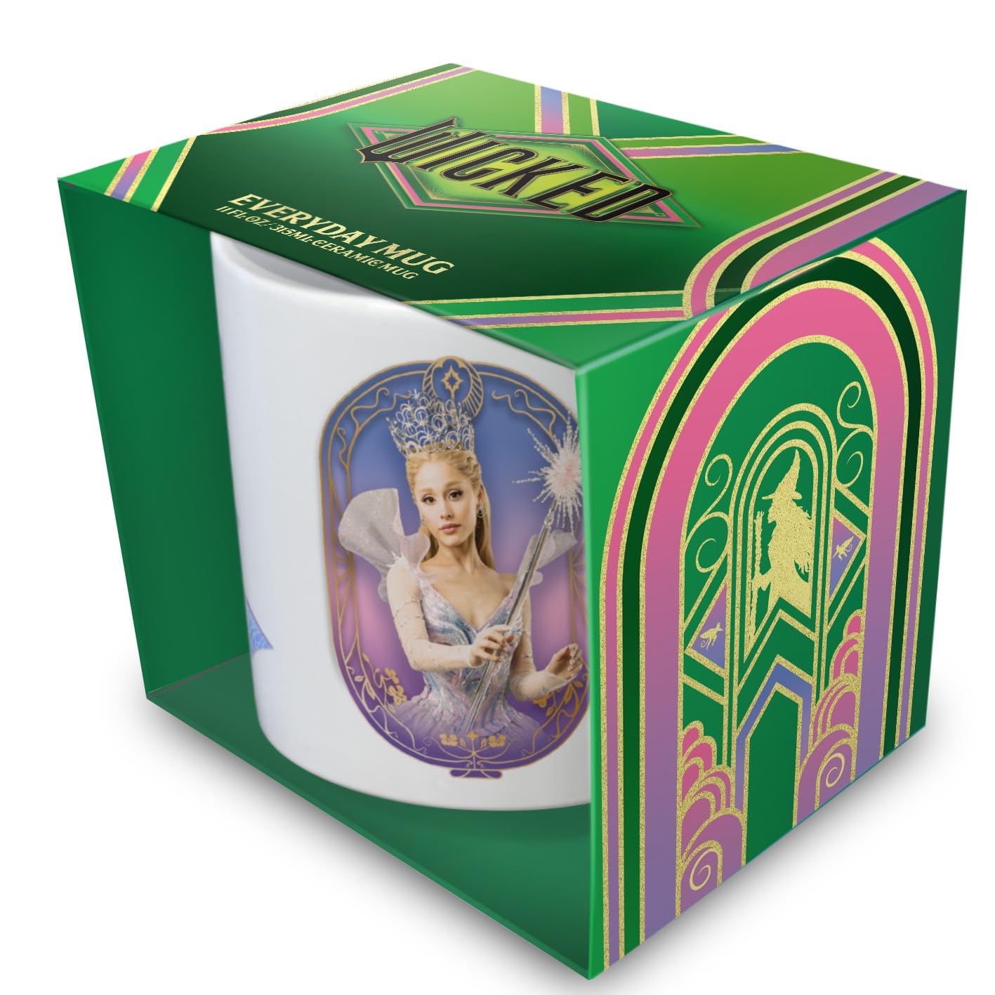Pyramid International Wicked 2 (Glinda) White Mug 11oz/315ml White Ceramic Mug, Official Licensed Wicked Drinkware, One Size