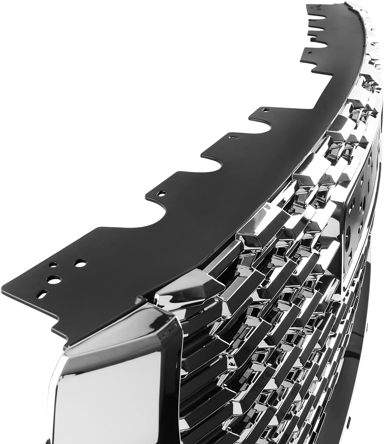 Spec-D Tuning Chrome Denali Style Front Hood Grill Grille Compatible with 2021-2023 GMC Yukon XL