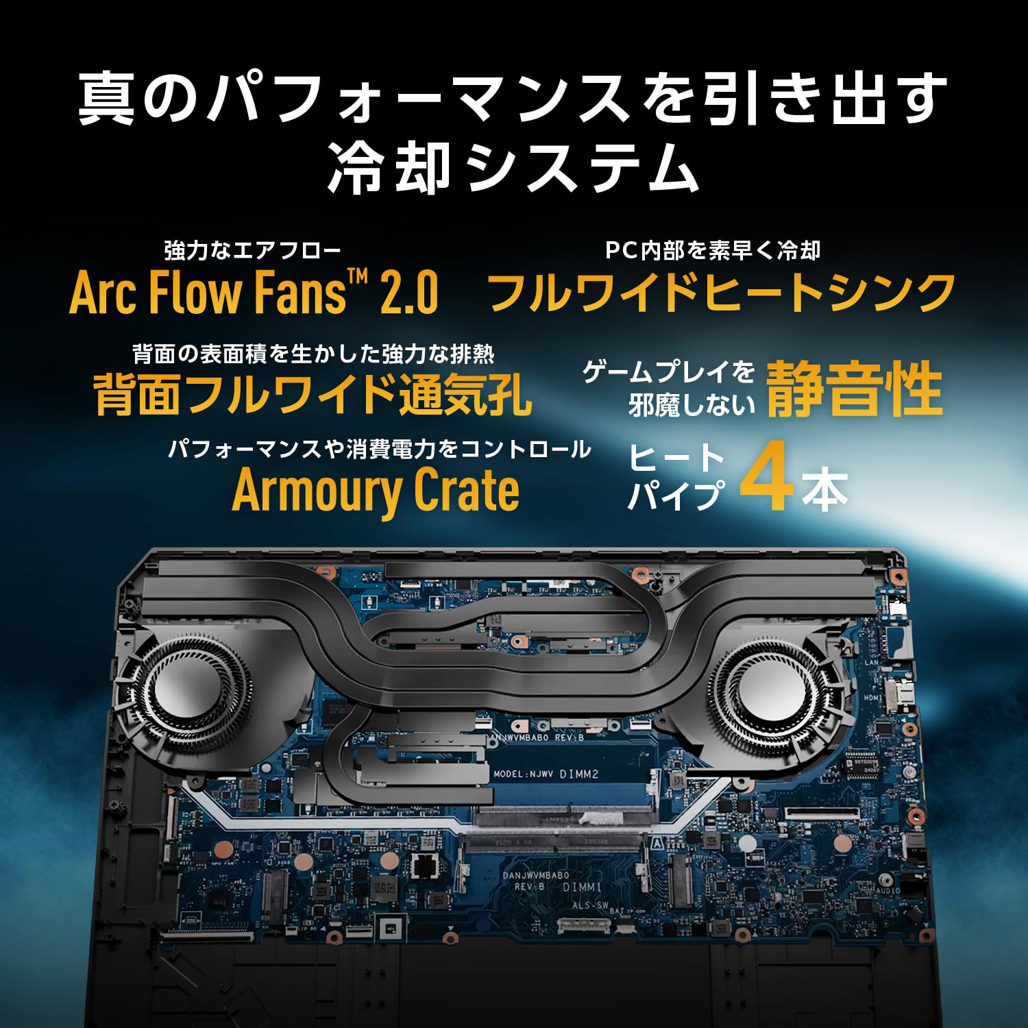 【Amazon.co.jp 限定】 ASUS ゲーミングノートPC TUF Gaming A16 FA608UP 16インチ RTX 5070 AMD Ryzen 7 260 メモリ 32GB SSD 1TB リフレッシュレート165Hz イルミネートキーボード Windows 11 バッテリー駆動 22.2時間 重量 2.2kg 動画編集 イェーガーグレー FA608UP-R7R5070A - 5