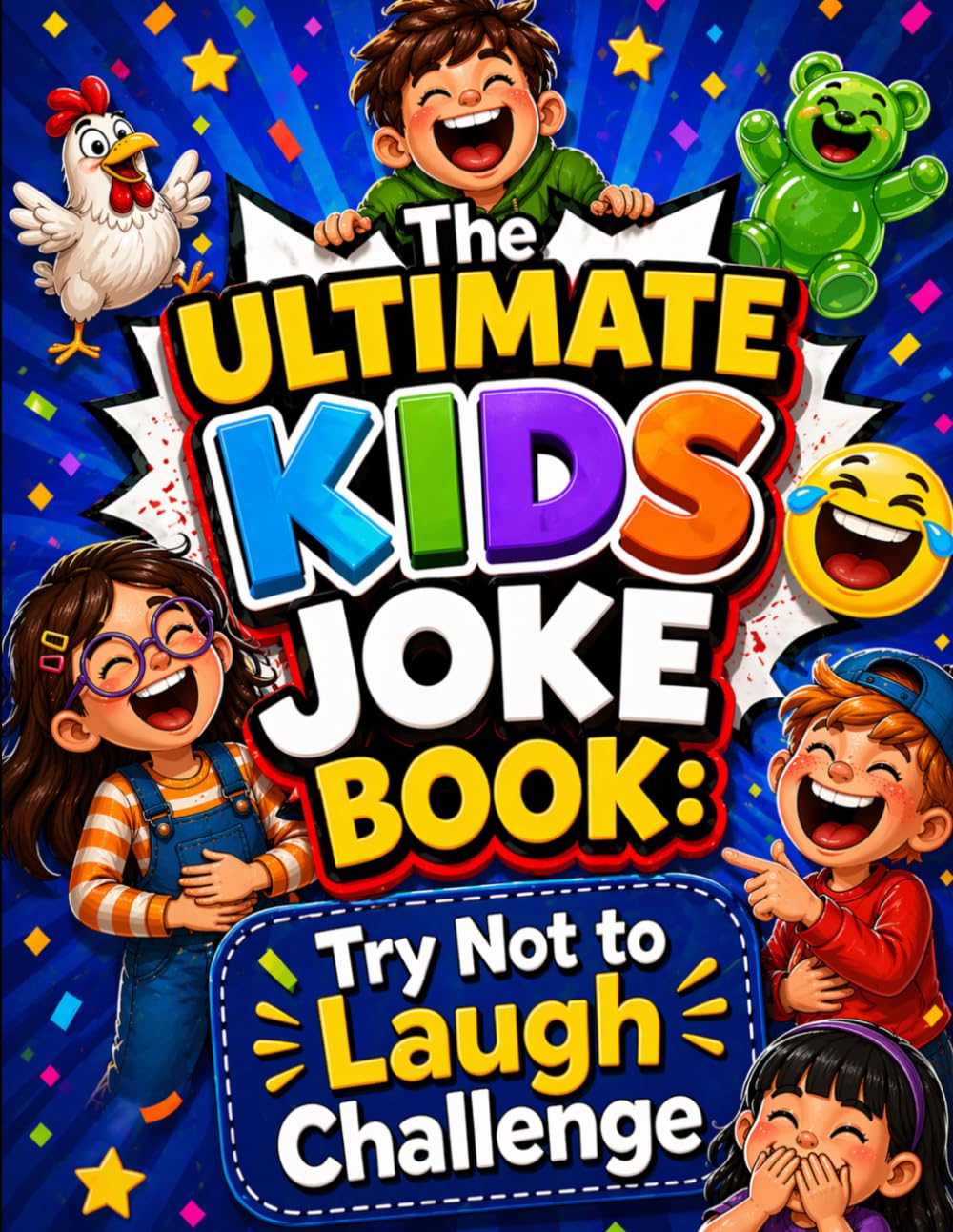 The Ultimate Kids Joke Book: Try Not to Laugh Challenge: Funny Jokes, Riddles & Silly Fun for Kids Ages 6–10