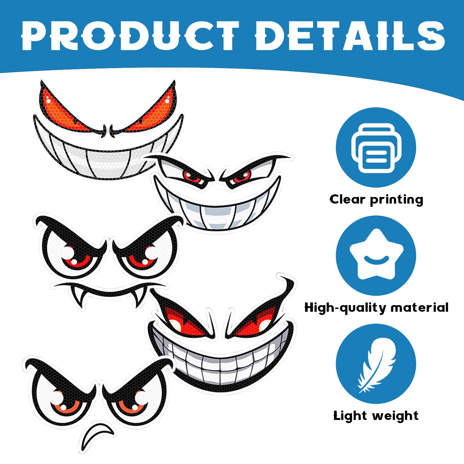 Produktbild von Augen Mund Pflaster Aufkleber Für Saugroboter, Mähroboter Sticker