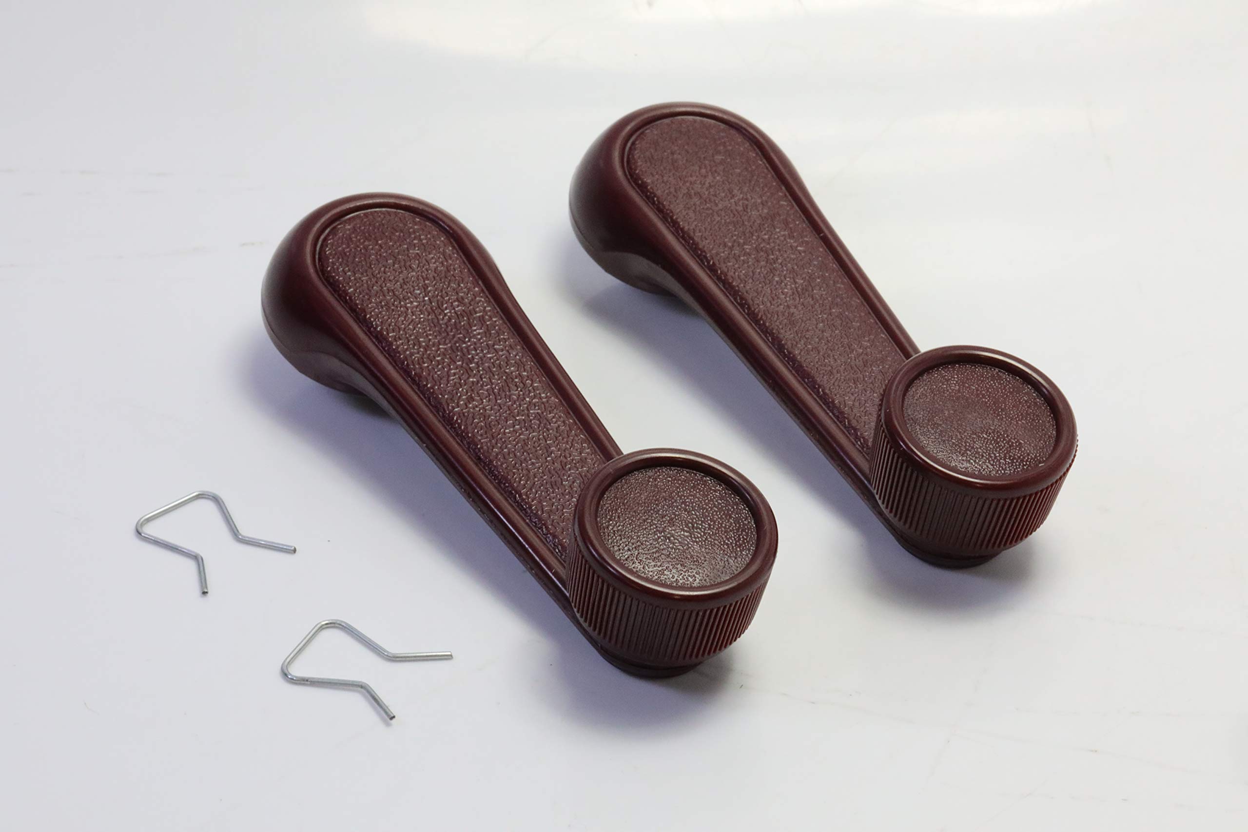 Performance PFM-823840 Interior Window Crank Handle with Zinc Pair Set Red for Various Toyota Models