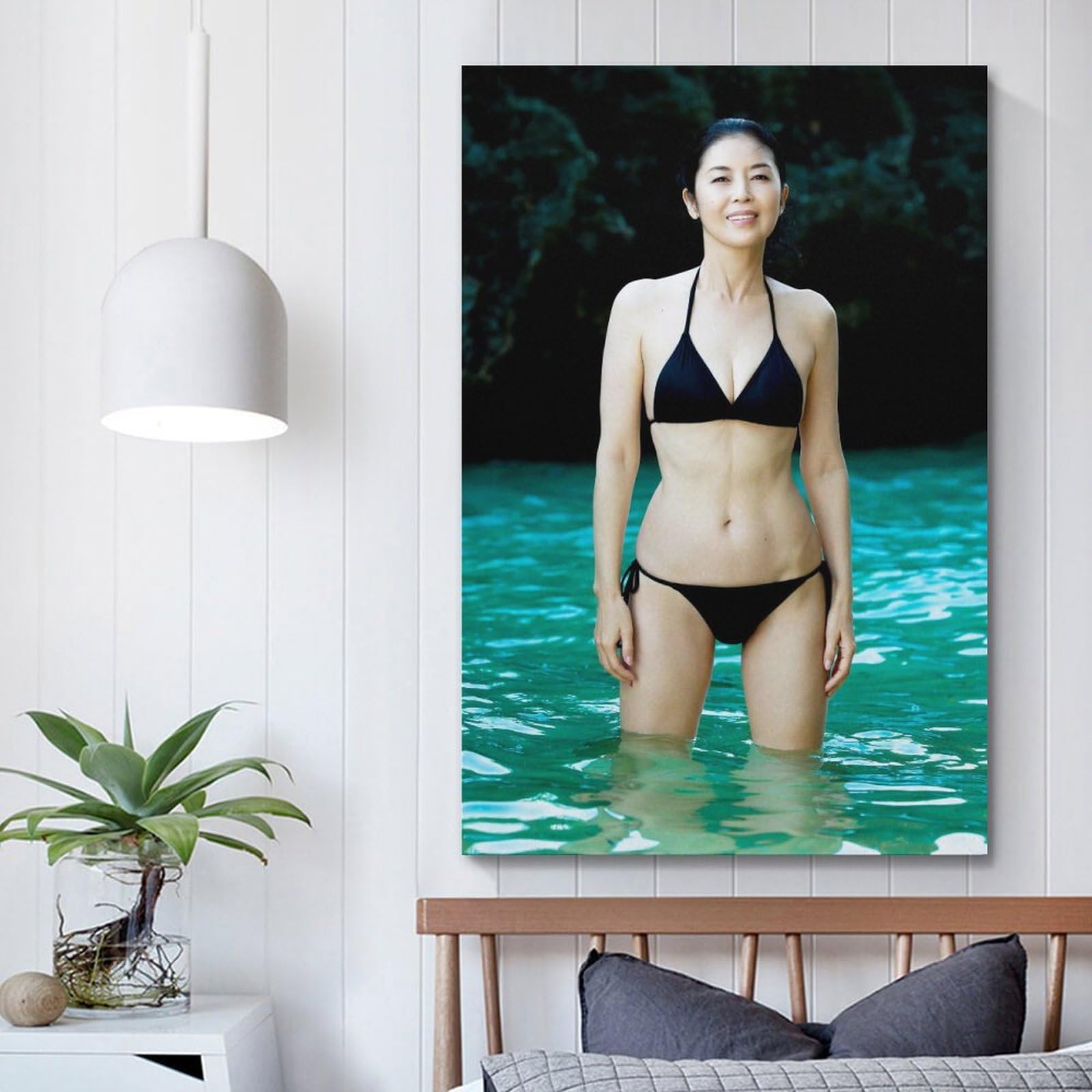 Amazon.co.jp: 宮崎美子アートポスター キャンバス 芸術 ポスター 壁