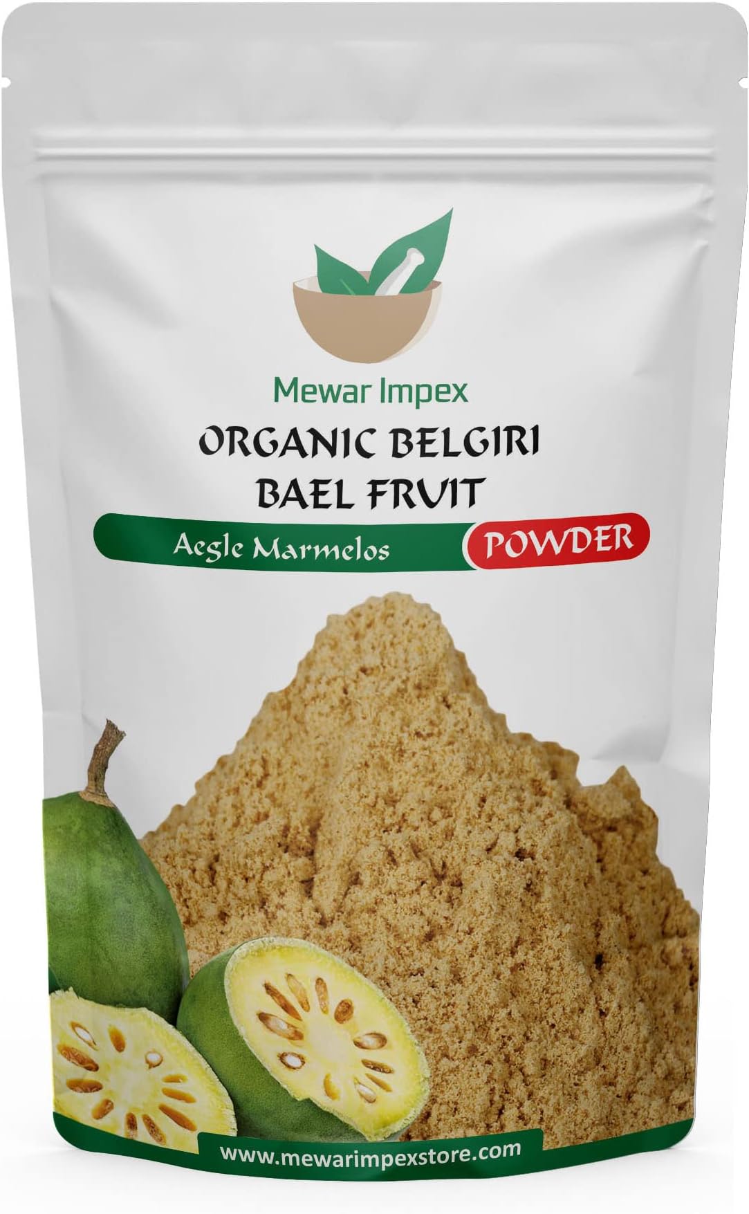 Mewar Impex Belgiri Powder 400 Gm - Bealgiri - Bael Phal Dry | Vilvam | Bilva | Aegle Marmelos | Aegle Marmelos - Wood Apple