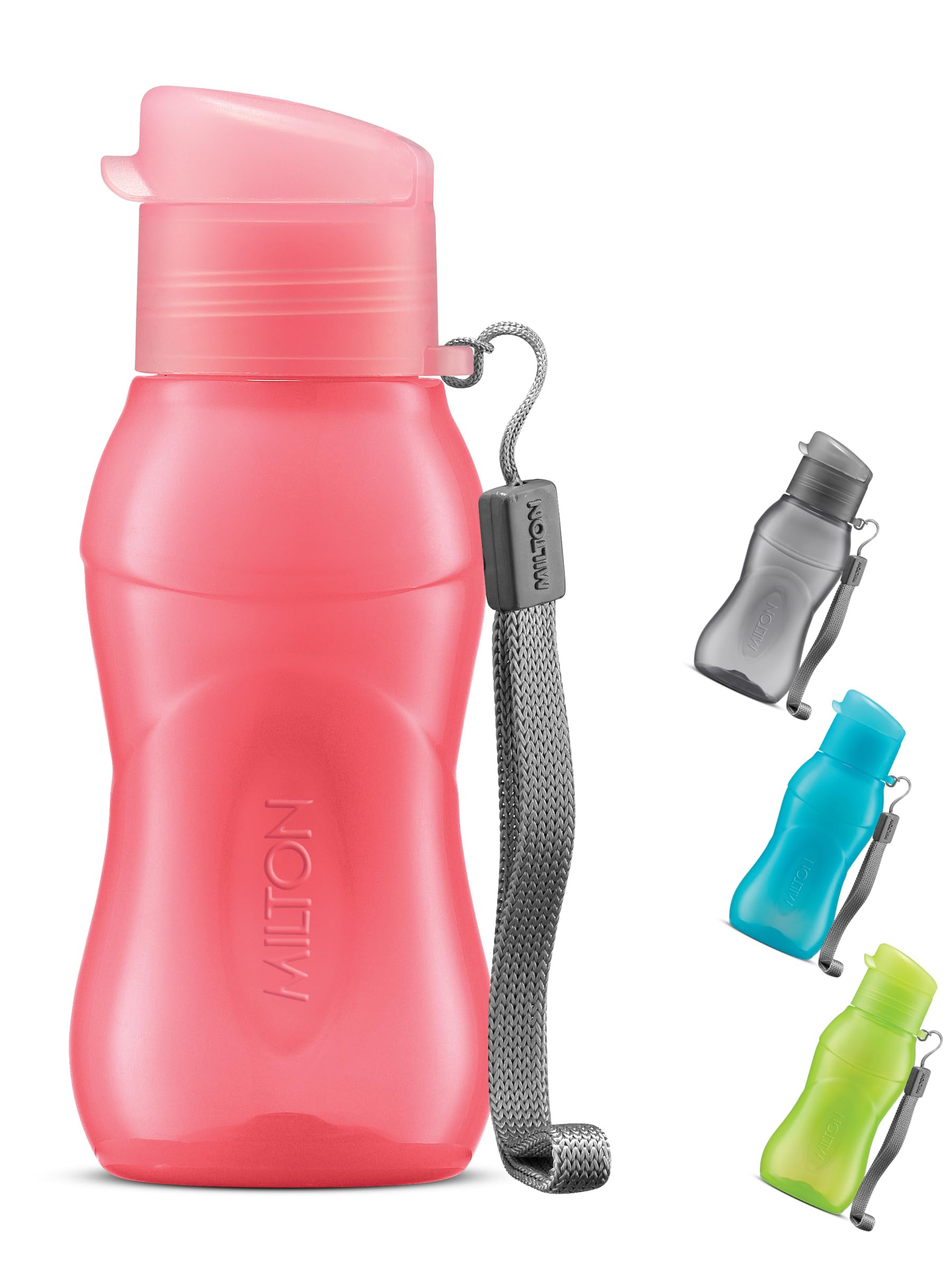 MILTON Travel Water Bottle 1Pcs Reusable Sports Bottle with Easy Open Close Lid and Leakproof Neck Food Grade